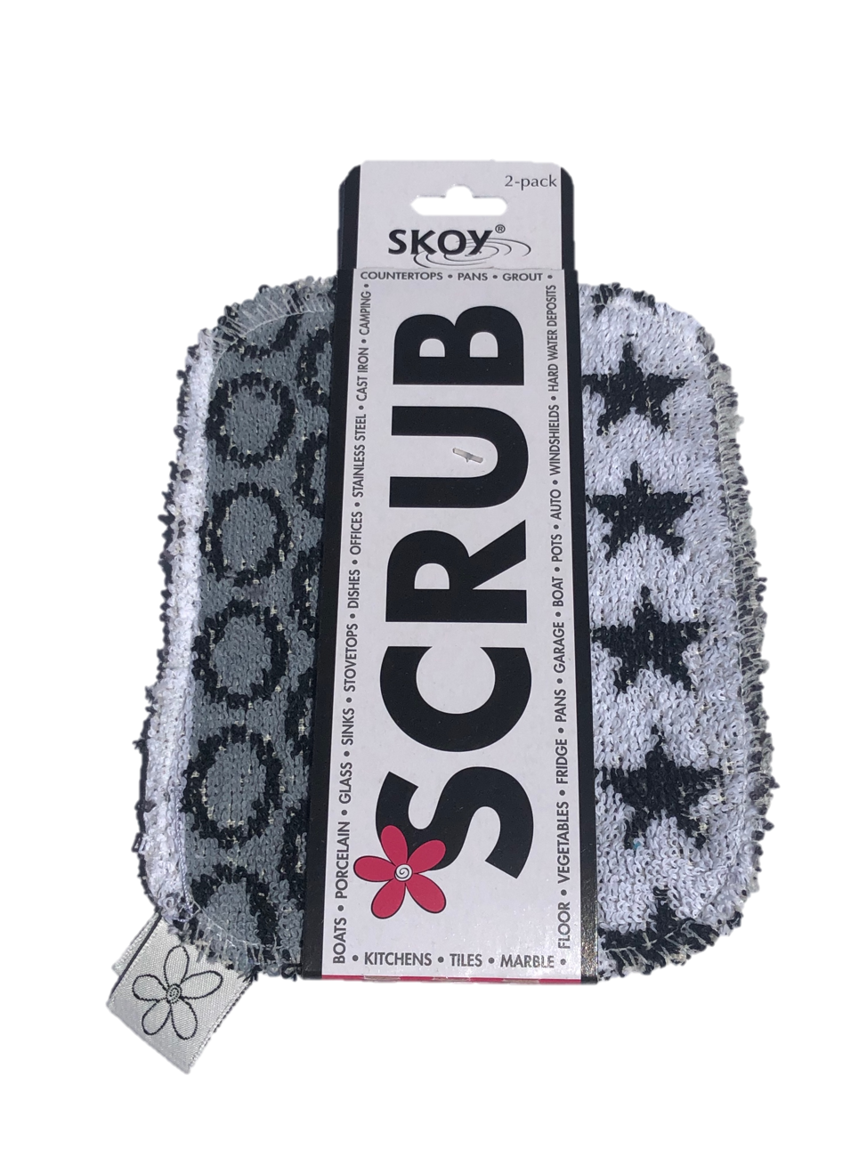 Skoy Scrub 2PK - Monochromatic Assorted Design