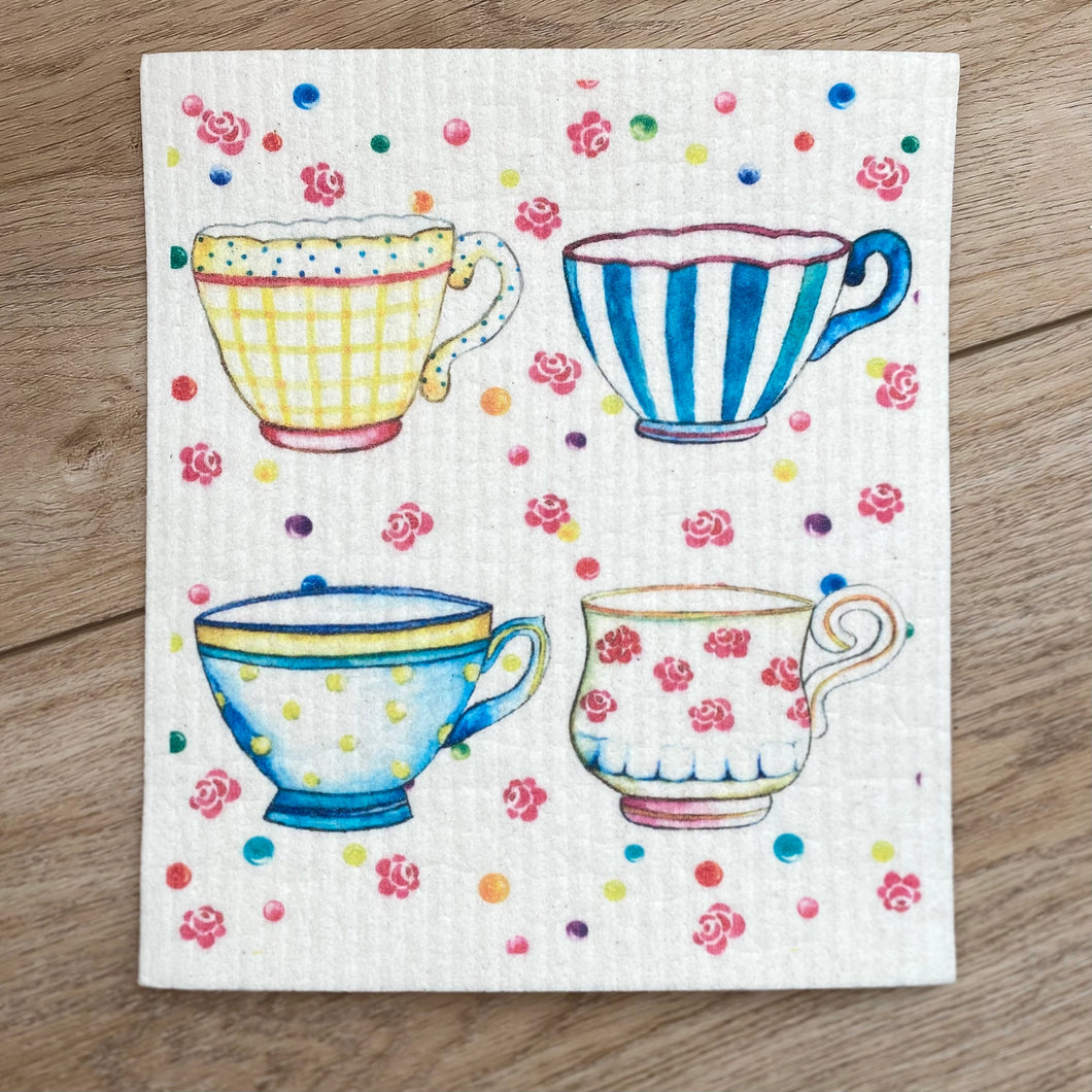 CUPS - TEA CUPS - SWEDISH DISHCLOTH