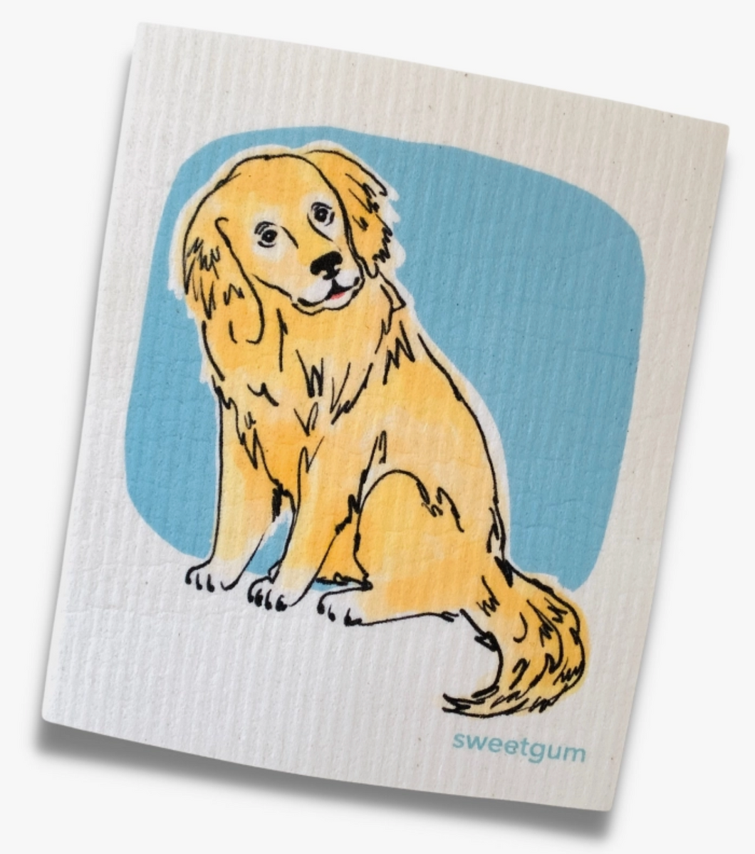 DOG-GOLDEN RETRIEVER - SWEDISH DISHCLOTH