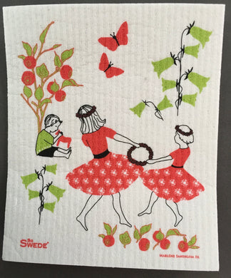 MIDSUMMER DANCE - SWEDISH DISHCLOTH