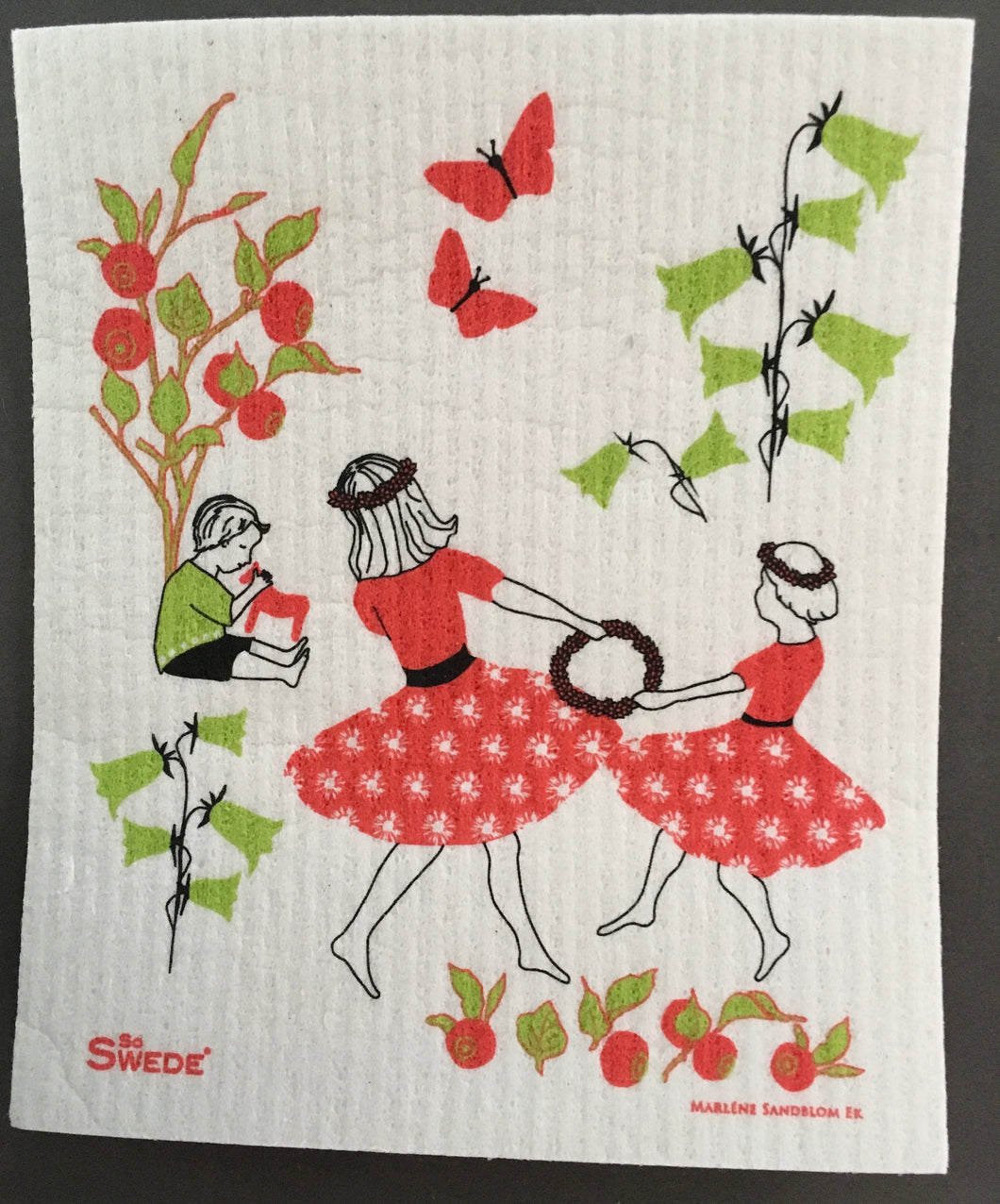 MIDSUMMER DANCE - SWEDISH DISHCLOTH