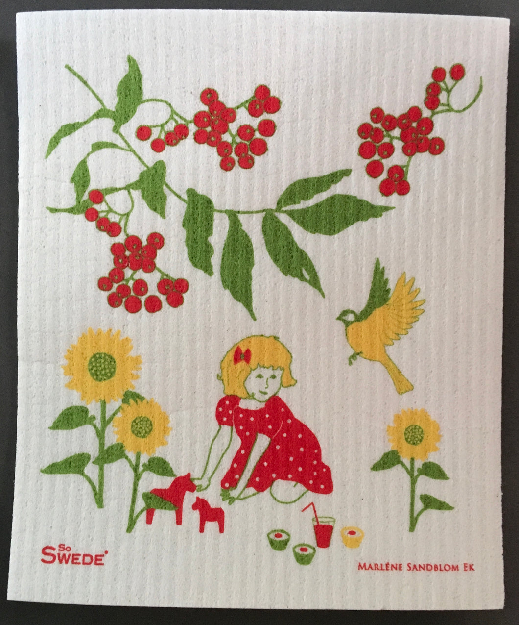 GIRL & HORSE - SWEDISH DISHCLOTH