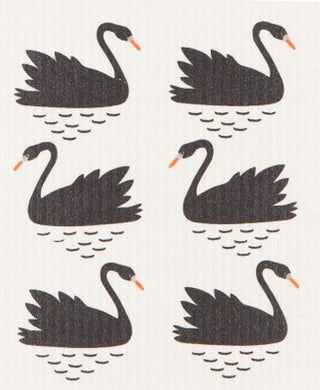 SWAN LAKE - SWEDISH DISHCLOTH