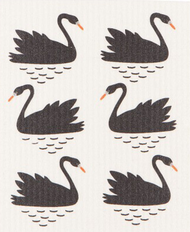 SWAN LAKE - SWEDISH DISHCLOTH