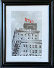 Tulsa Landmarks Artwork Black & White with a Touch of Color 10x13 Prints in Black Frame