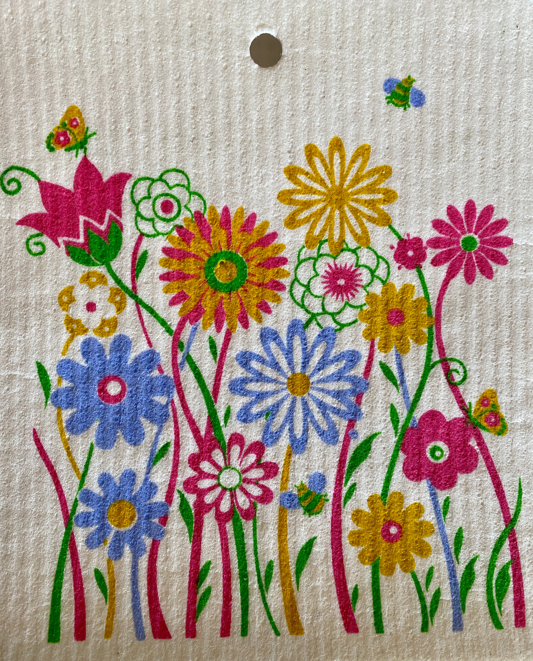 COLORFUL FLOWERS - SWEDISH DISHCLOTH