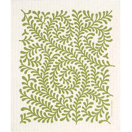 GREEN LEAVES - SWEDISH DISHCLOTH