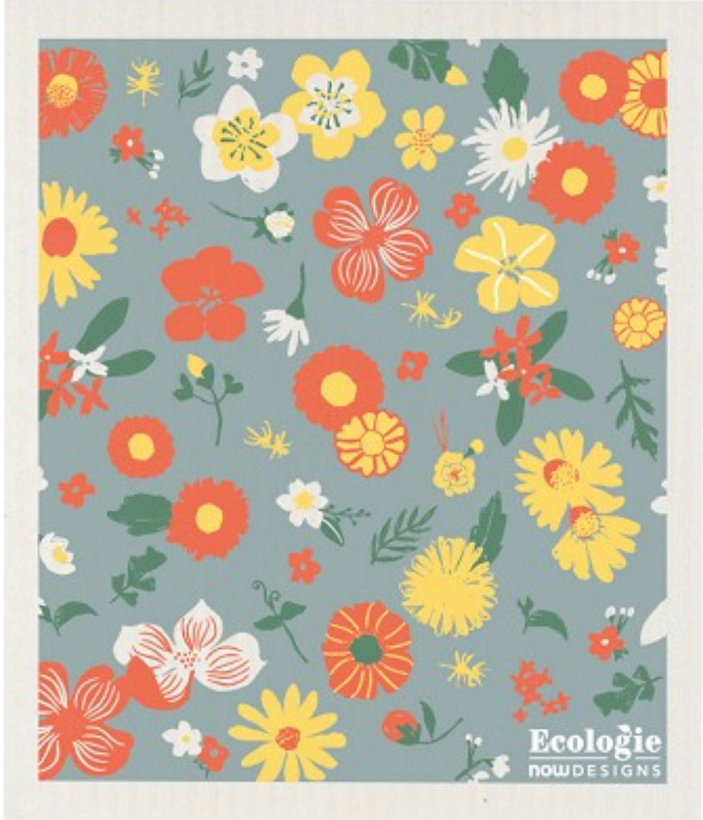 FLOWERS OF THE MONTH- SWEDISH DISHCLOTH
