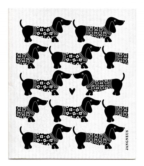DOG-DACHSHUND - SWEDISH DISHCLOTH