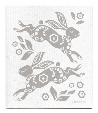 HARE-RABBIT-GRAY - SWEDISH DISHCLOTH