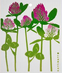 RED CLOVERS - SWEDISH DISHCLOTH