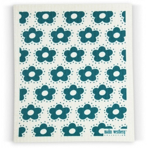 FIDDELI DARK TURQUOISE - SWEDISH DISHCLOTH