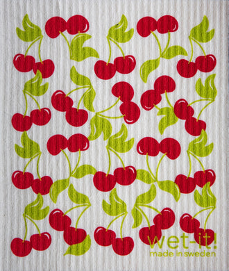 CHERRIES, SWEET - SWEDISH DISHCLOTH