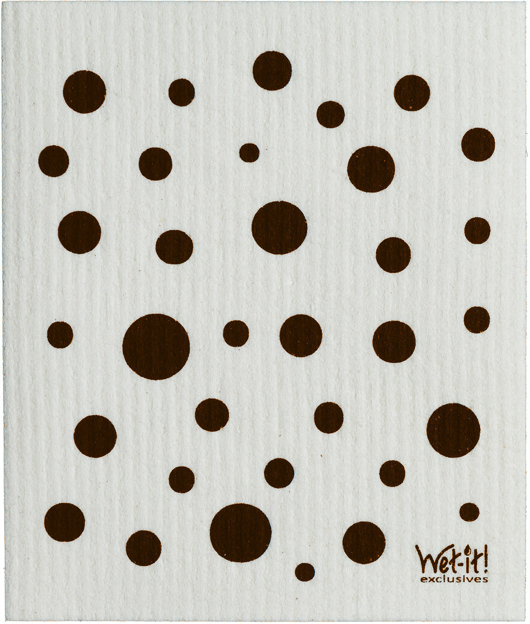 DOTS & DOTS - BLACK - SWEDISH DISHCLOTH
