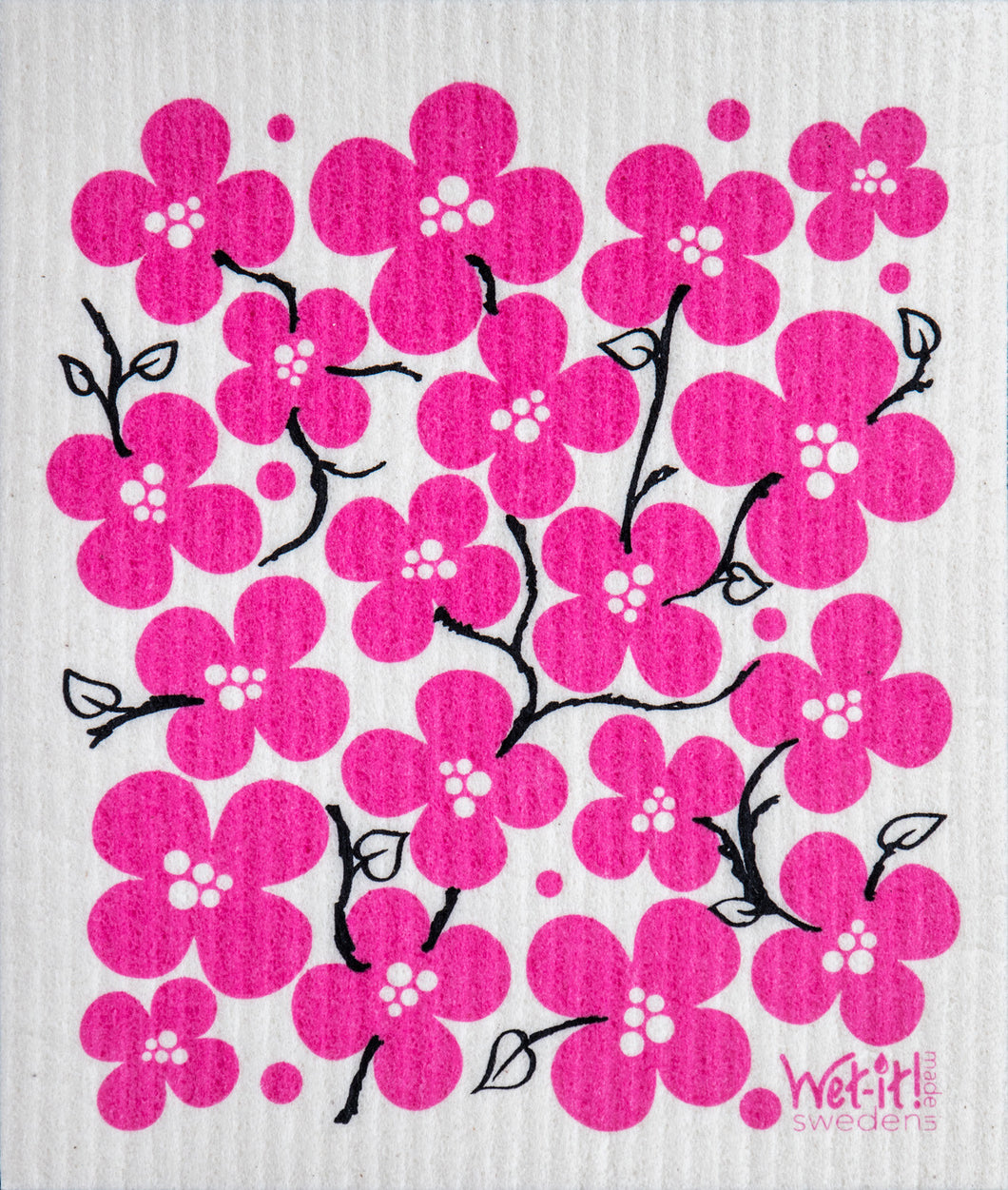 FLOWER PATCH (PINK) - SWEDISH DISHCLOTH