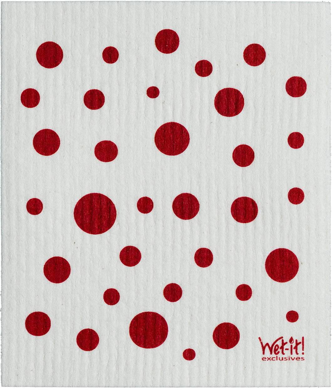 DOTS & DOTS - RED - SWEDISH DISHCLOTH