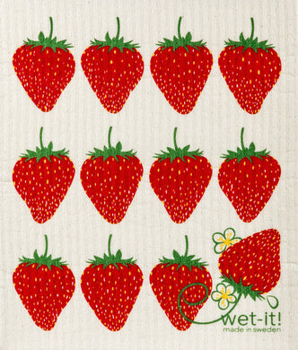 STRAWBERRIES - SWEDISH DISHCLOTH