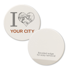 Car Coaster | Custom I Heart City Map