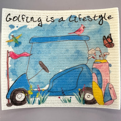 GOLF CART - SWEDISH DISHCLOTH