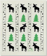 MOOSE & TREES - SWEDISH DISHCLOTH