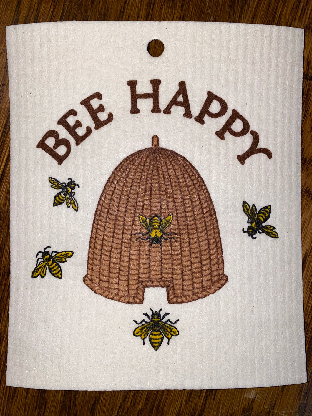 Bee Happy - Swedish Dishcloth