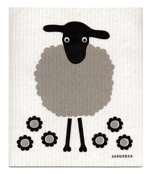 SHEEP BLACK/GREY - SWEDISH DISHCLOTH