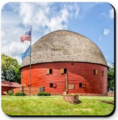 COASTER - RED ROUND BARN ON ROUTE 66